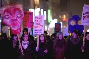 Take Back the Night march led by Concordia University in Montreal. Photo by Thien V.